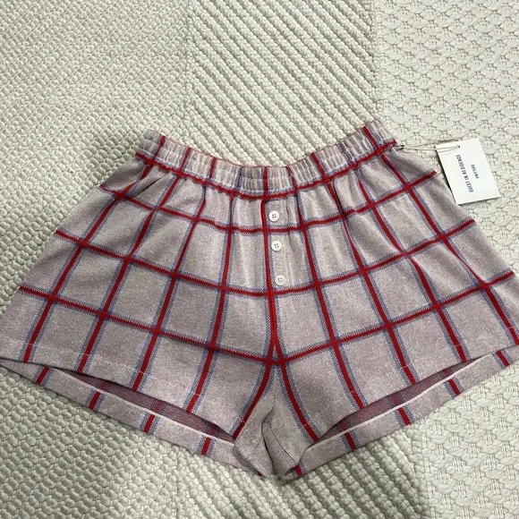 Guest in Residence Picnic Plaid Shorts Size Medium - Picture 4 of 15